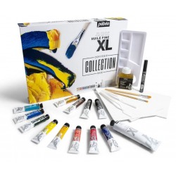 23 PCS STUDIO ACRYLICS COLLECTION BOX 12 ASSORTED 20 ML TUBES WITH ACCESSORIES
